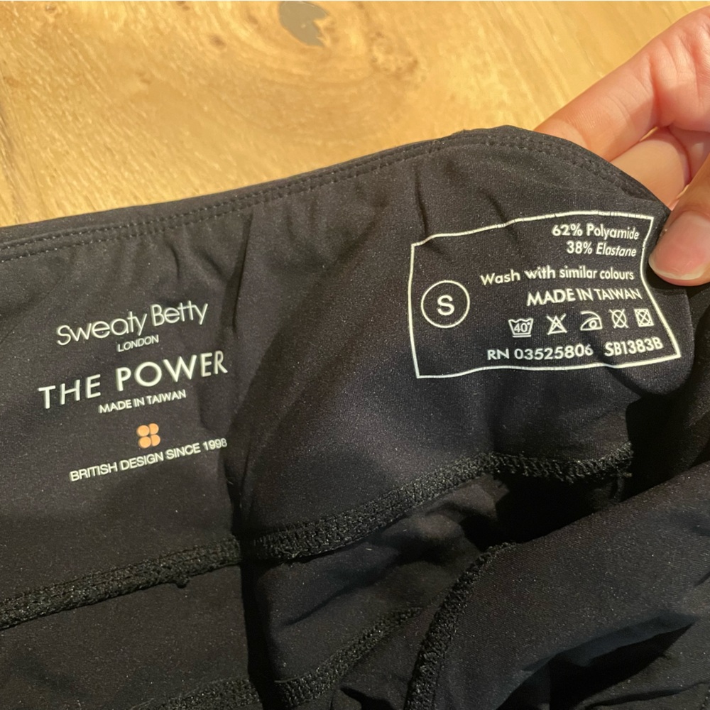 Sweaty Betty size Small Power 7/8 Leggings black